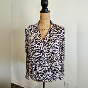 Preloved APT.9 Blouse, size M, Purple, pink and black